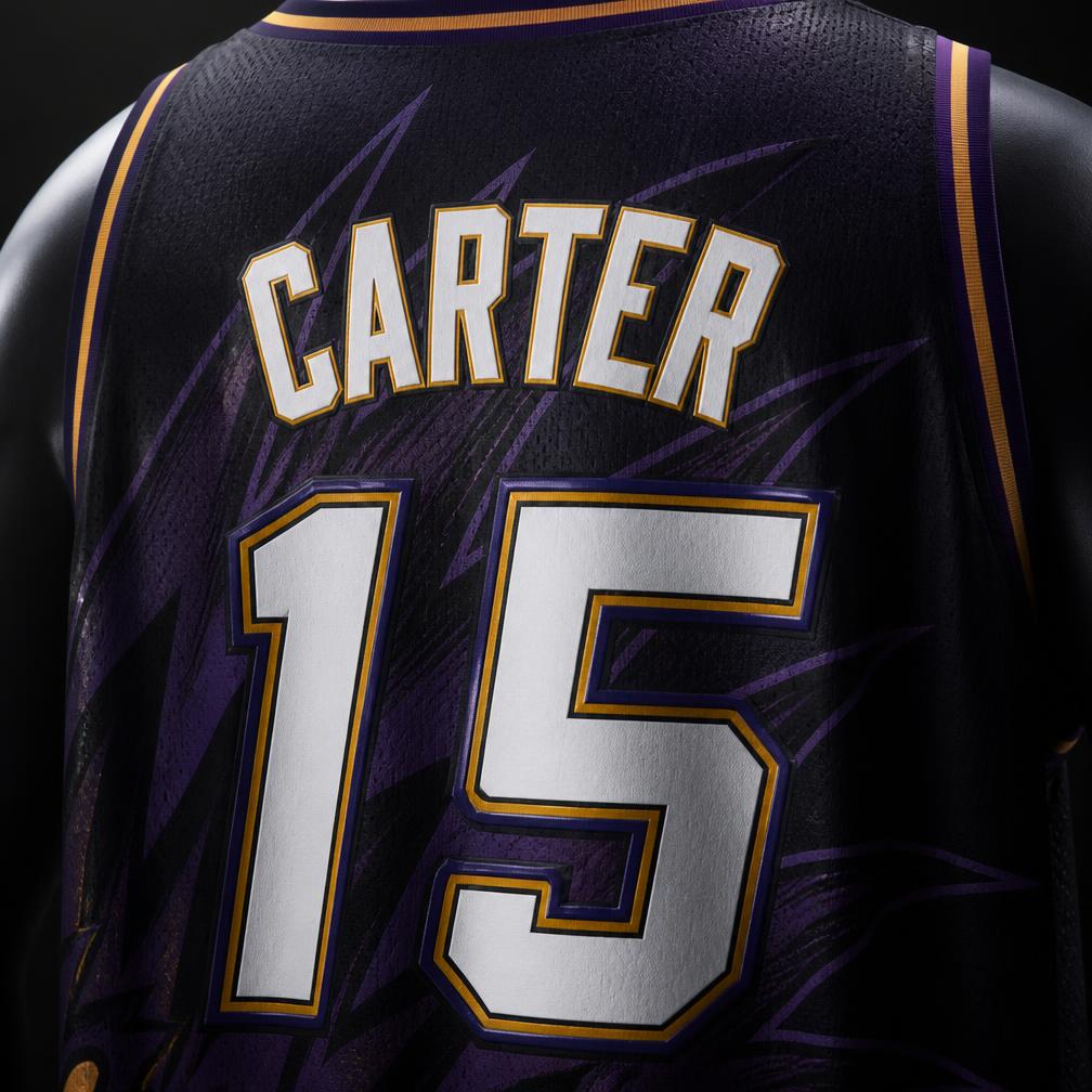 Back of a custom basketball jersey showing player name and number